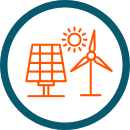Icon Erneuerbare Energiequellen