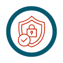 Datenschutz Icon mit Schildsymbol