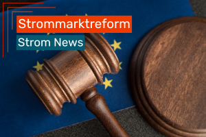 Holzhammer vor EU-Flagge