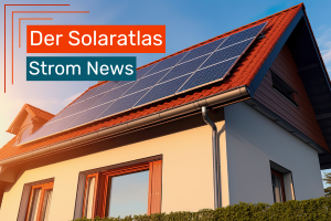 Haus mit Solaranlage auf dem Dach