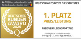 Deutscher Kunden-Award 2026: PREISVERGLEICH.de überzeugt erneut mit starkem Preis-Leistungs-Verhältnis